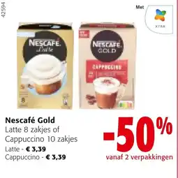 Colruyt Nescafe gold latte of cappuccino aanbieding
