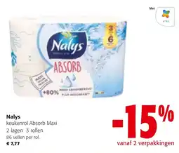 Colruyt Nalys keukenrol Absorb Maxi aanbieding