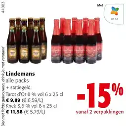 Colruyt Lindemans alle packs aanbieding