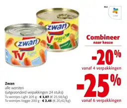 Colruyt Zwan alle worsten aanbieding