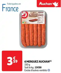 Auchan 6 merguez auchan aanbieding