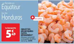 Auchan Crevettes décortiquées cuites réfrigérées aanbieding