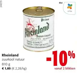 Colruyt Rheinland zuurkool natuur aanbieding