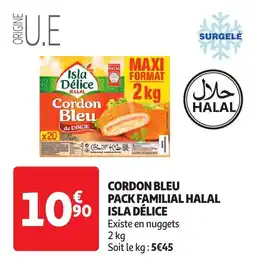 Auchan Cordon bleu halal aanbieding