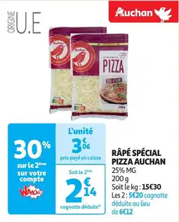 Auchan Râpé spécial pizza auchan aanbieding