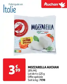 Auchan Mozzarella auchan aanbieding