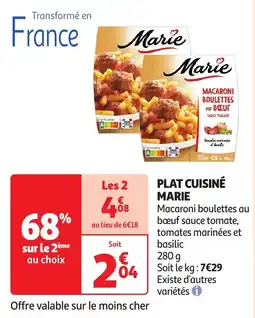 Auchan Plat cuisiné marie aanbieding
