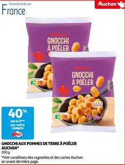 Auchan gnocchi aux pommes de terre à poêler auchan aanbieding