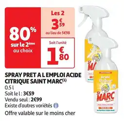 Auchan spray pret a l emploi acide citrique saint marc aanbieding