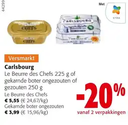 Colruyt Carlsbourg Le Beurre des Chefs aanbieding