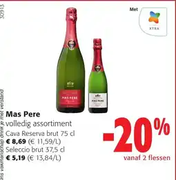 Colruyt Mas Pere volledig assortiment aanbieding