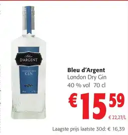 Colruyt Bleu d'argent london dry gin aanbieding