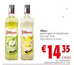 Colruyt Filliers groene appel- of citroenjenever aanbieding