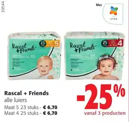 Colruyt Rascal + Friends alle luiers aanbieding