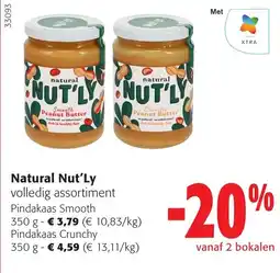Colruyt Natural Nut'Ly volledig assortiment aanbieding