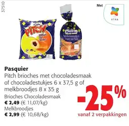 Colruyt Pasquier brioche chocoladesmaak aanbieding