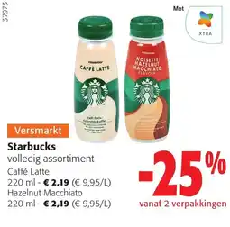 Colruyt Starbucks volledig assortiment aanbieding