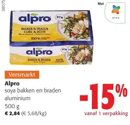 Colruyt Alpro soya bakken en braden aanbieding