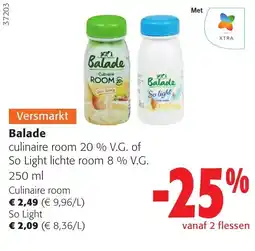 Colruyt Balade culinaire room aanbieding