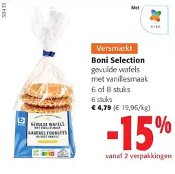 Colruyt Boni Selection gevulde wafels aanbieding