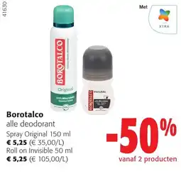 Colruyt Borotalco alle deodorant aanbieding
