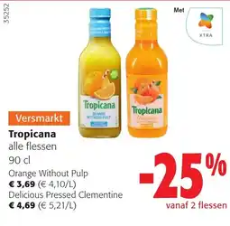 Colruyt Tropicana alle flessen aanbieding