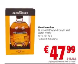 Colruyt The Glenrothes 12 Years Old Speyside Single Malt Scotch Whisky aanbieding