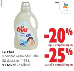 Colruyt Le Chat vloeibaar wasmiddel Bébé aanbieding
