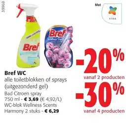 Colruyt Bref WC alle toiletblokken of sprays aanbieding