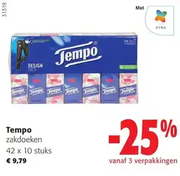 Colruyt Tempo zakdoeken aanbieding