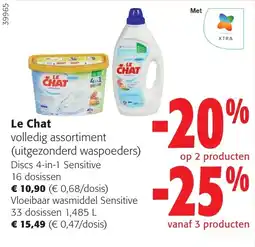 Colruyt Le Chat volledig assortiment aanbieding