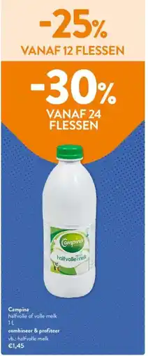 OKay Campina halfvolle of volle melk aanbieding