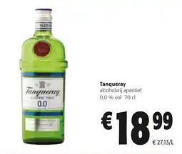 Colruyt Tanqueray alcoholvrij aperitief aanbieding