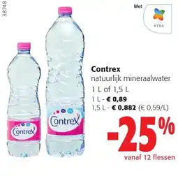 Colruyt Contrex natuurlijk mineraalwater aanbieding