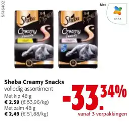 Colruyt Sheba Creamy Snacks aanbieding