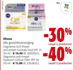 Colruyt Nivea alle gezichtsverzorging aanbieding