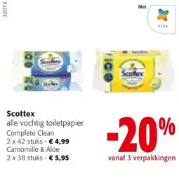 Colruyt Scottex alle vochtig toiletpapier aanbieding