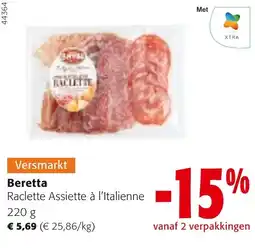 Colruyt Beretta Raclette Assiette à l'Italienne aanbieding