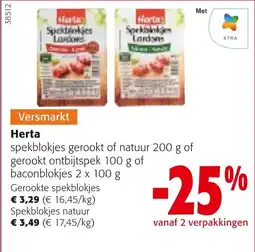 Colruyt Herta spekblokjes aanbieding