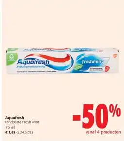 Colruyt Aquafresh tandpasta Fresh Mint aanbieding