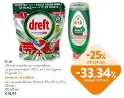 OKay Dreft alle vaatwastabletten en handafwas aanbieding
