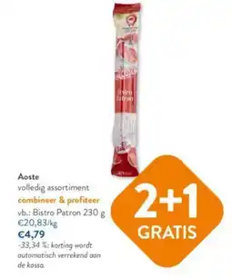 OKay Aoste bistro patron aanbieding