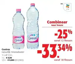 Colruyt Contrex natuurlijk mineraalwater aanbieding