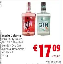 Colruyt Marie Galante gin aanbieding