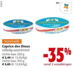 Colruyt Caprice des Dieux volledig assortiment aanbieding