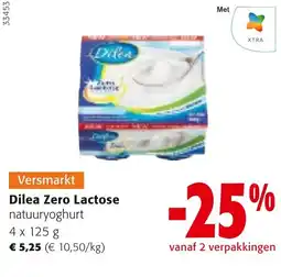 Colruyt Dilea Zero Lactose natuuryoghurt aanbieding