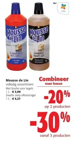 Colruyt Mousse de Lin volledig assortiment aanbieding