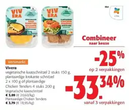Colruyt Vivera vegetarische kaasschnitzel aanbieding