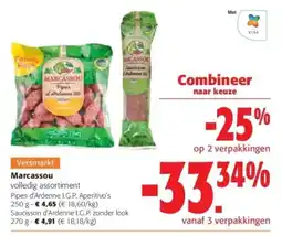 Colruyt Marcassou volledig assortiment aanbieding