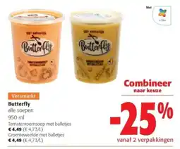 Colruyt Butterfly alle soepen aanbieding